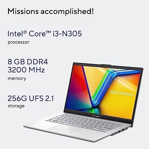Vivobook Go 14 E1404GA-NK039W - 14'' Core i3-N305 8GB DDR4 256GB SSD