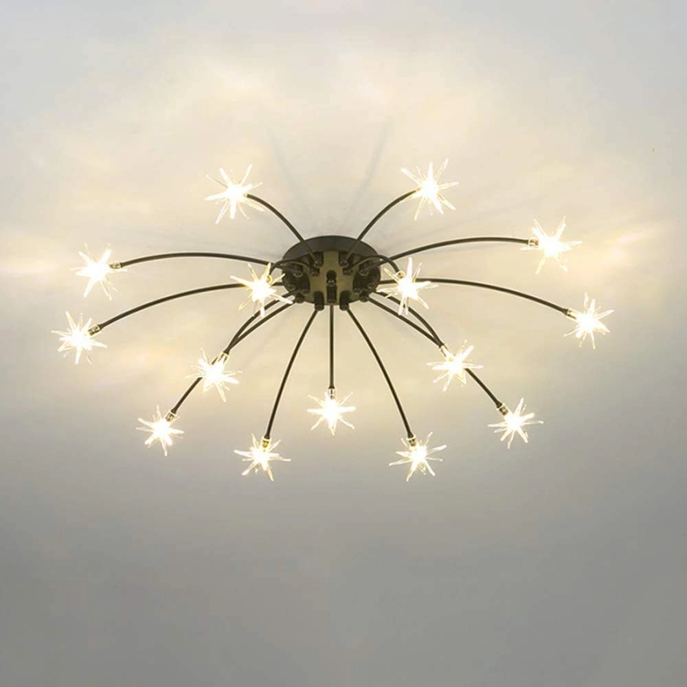 Nordic Art Stars Ceiling - G4 21 head Black and white light