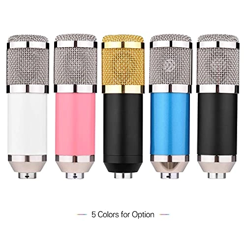 Condenser Microphone + Mic Windscreen + Shock Mount + Adjustable Suspension Scissor Arm Stand + Mounting Clamp + Filter + Audio Cable XLR Microphone