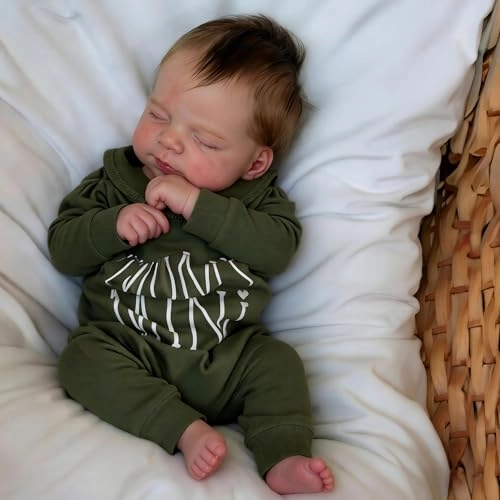 Reborn Baby Doll - 18 Inch Full Silicone Vinyl Boy Ages 36 months+