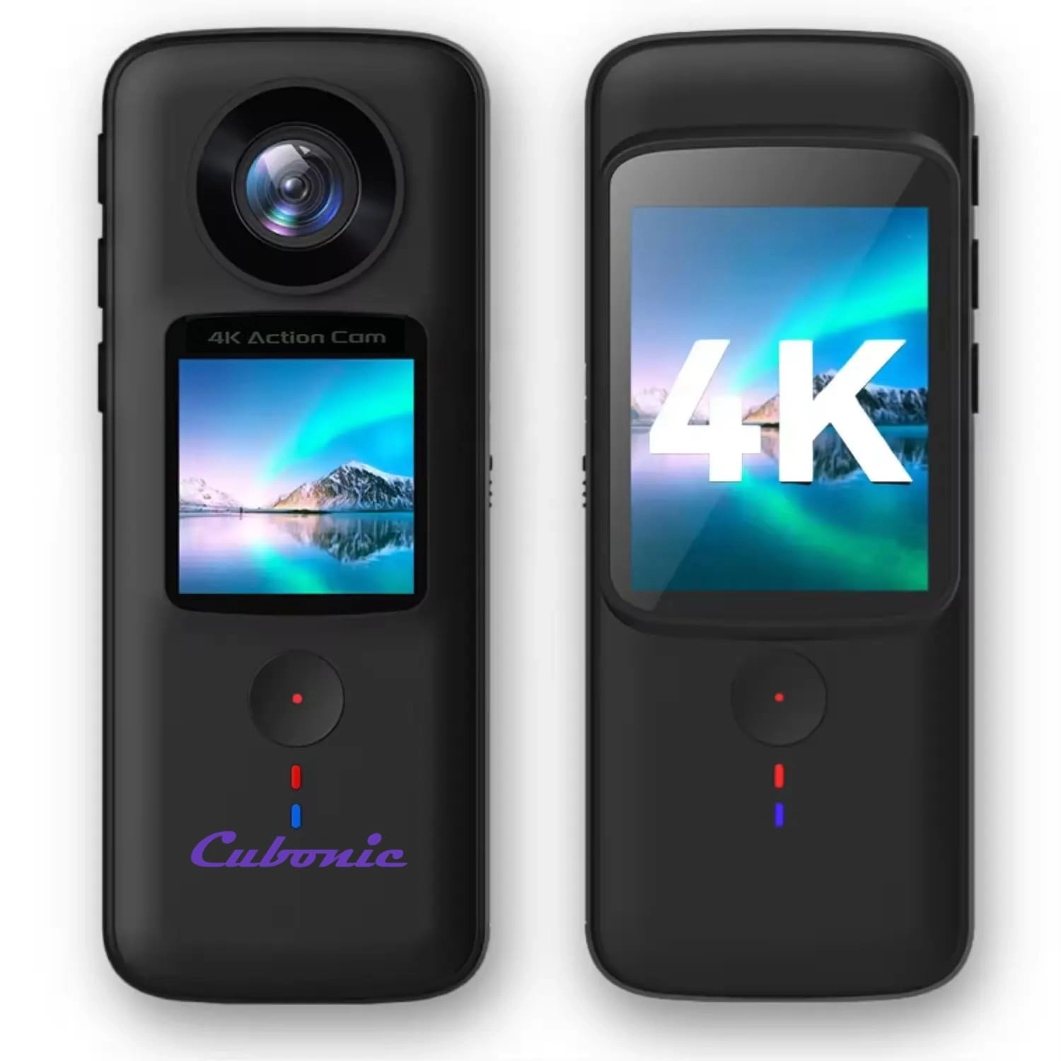 cubonic Dual Screen Hand-Held Action Camera - 4K 30FPS