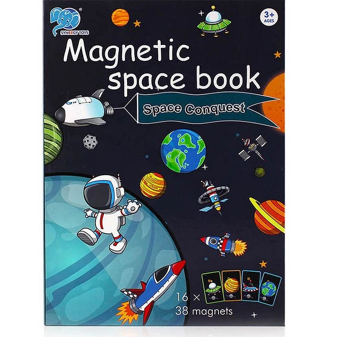 Magnetic Puzzle Book Space - 3-6 54 pieces