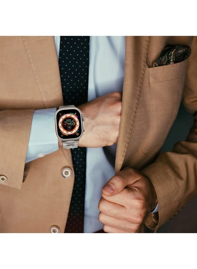 Metal Link Band 49mm Stainless Steel