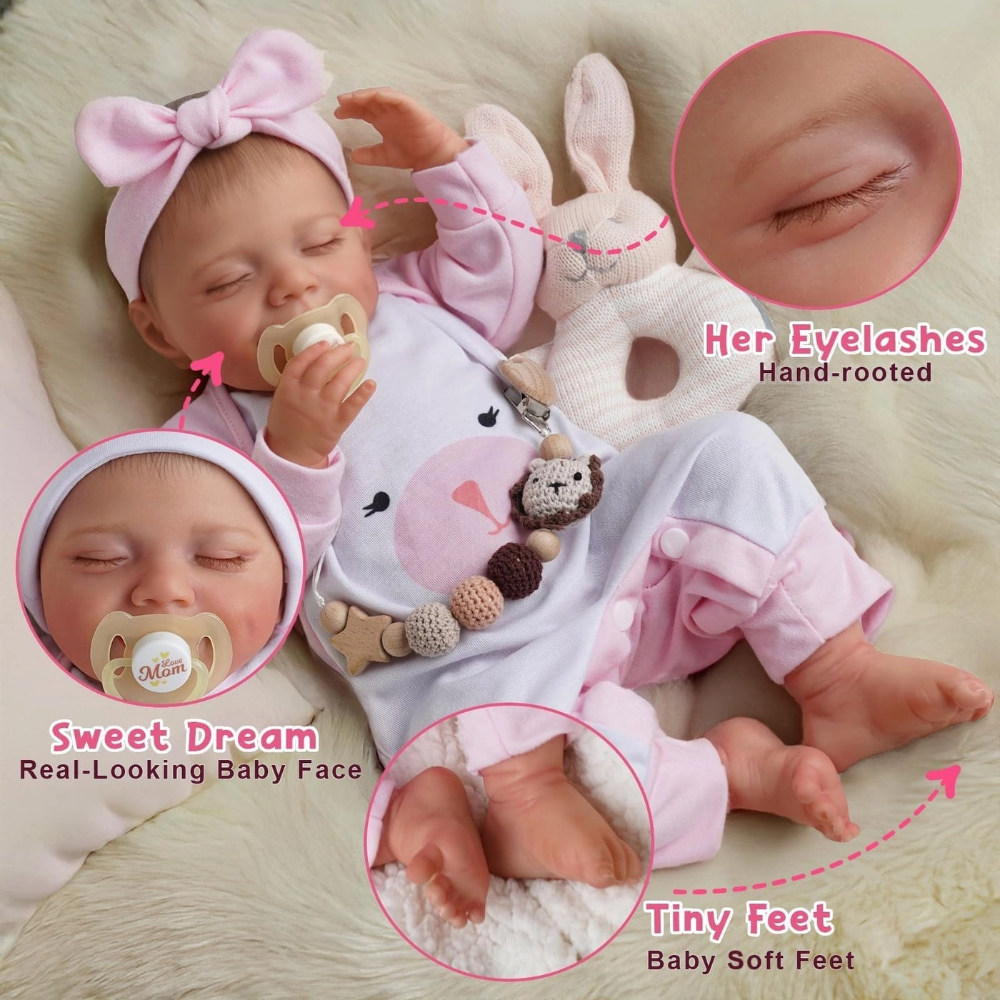 Reborn Baby Doll - 20-Inch Full Vinyl Body Ages 3+