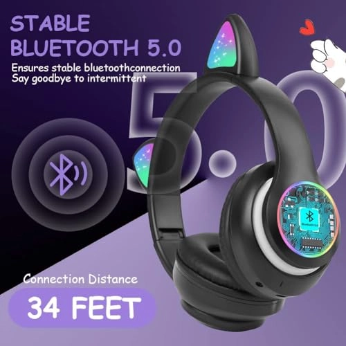 Bluetooth Cat Ear Headphones Wireless Headphone