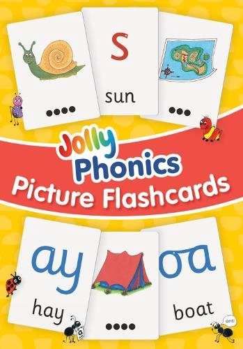 Jolly Learning Ltd Picture Flash Cards In Precursive Letters - 3-7 years 60 pieces