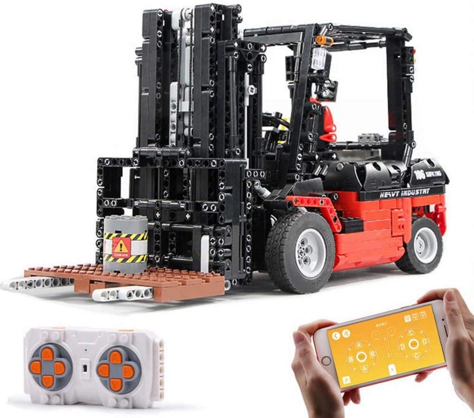 CROKAI Forklift - 1719 pcs Motorized Remote Control