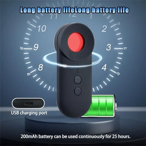 Hidden Device Gps Detector - Black Portable