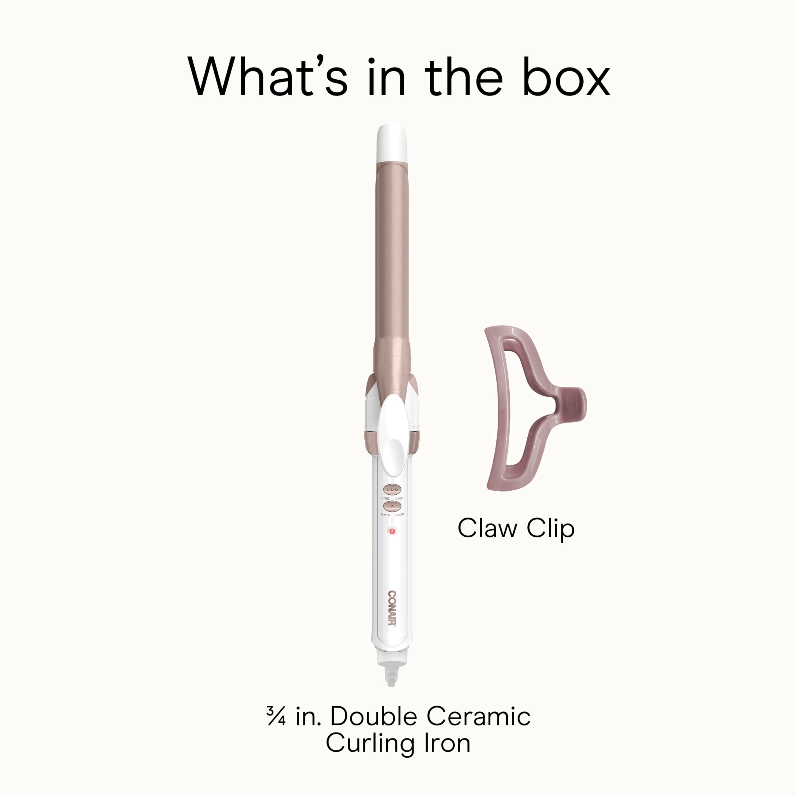 Double Ceramic Curling Iron - 0.75 Inch
