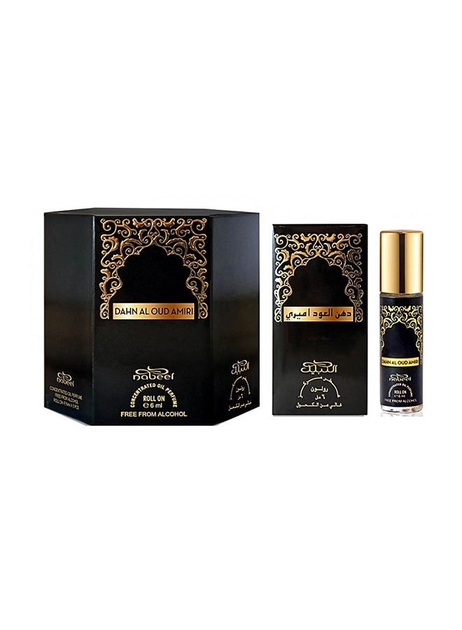 Dahn Al Oud Amiri Eau De Parfum - 100ml + Dahn Al Oud Amiri Roll On - 6ml