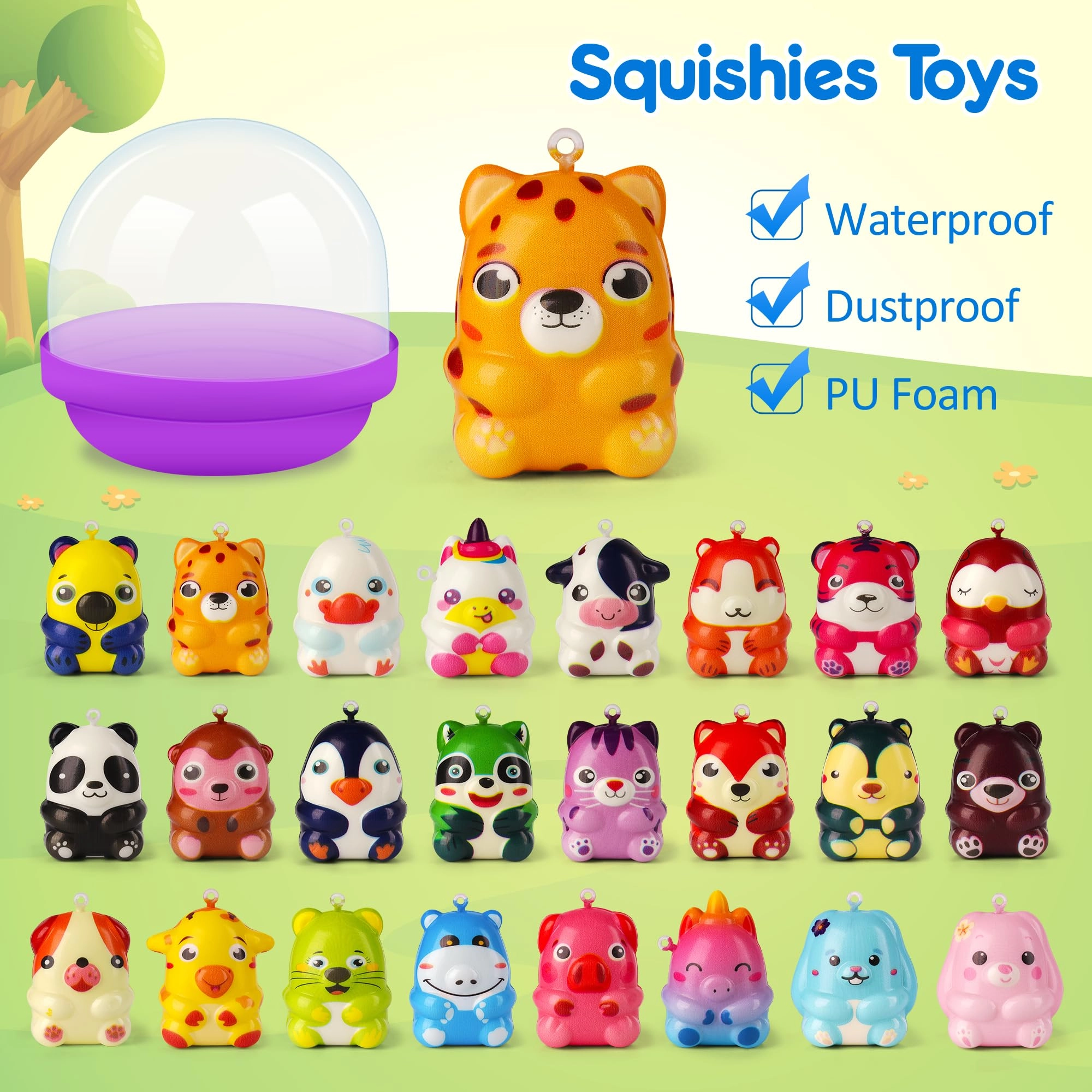 Animal Squishy - 24 Pack Multicolor