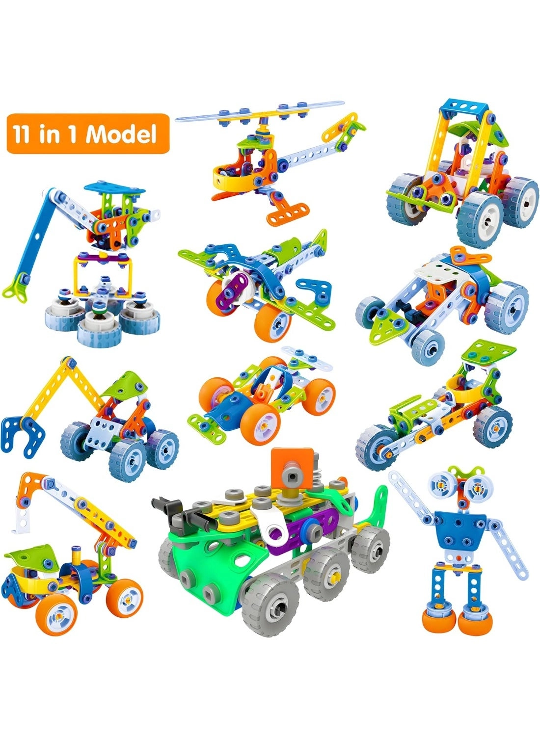 STEM Toy Set - 11-in-1 175 pcs