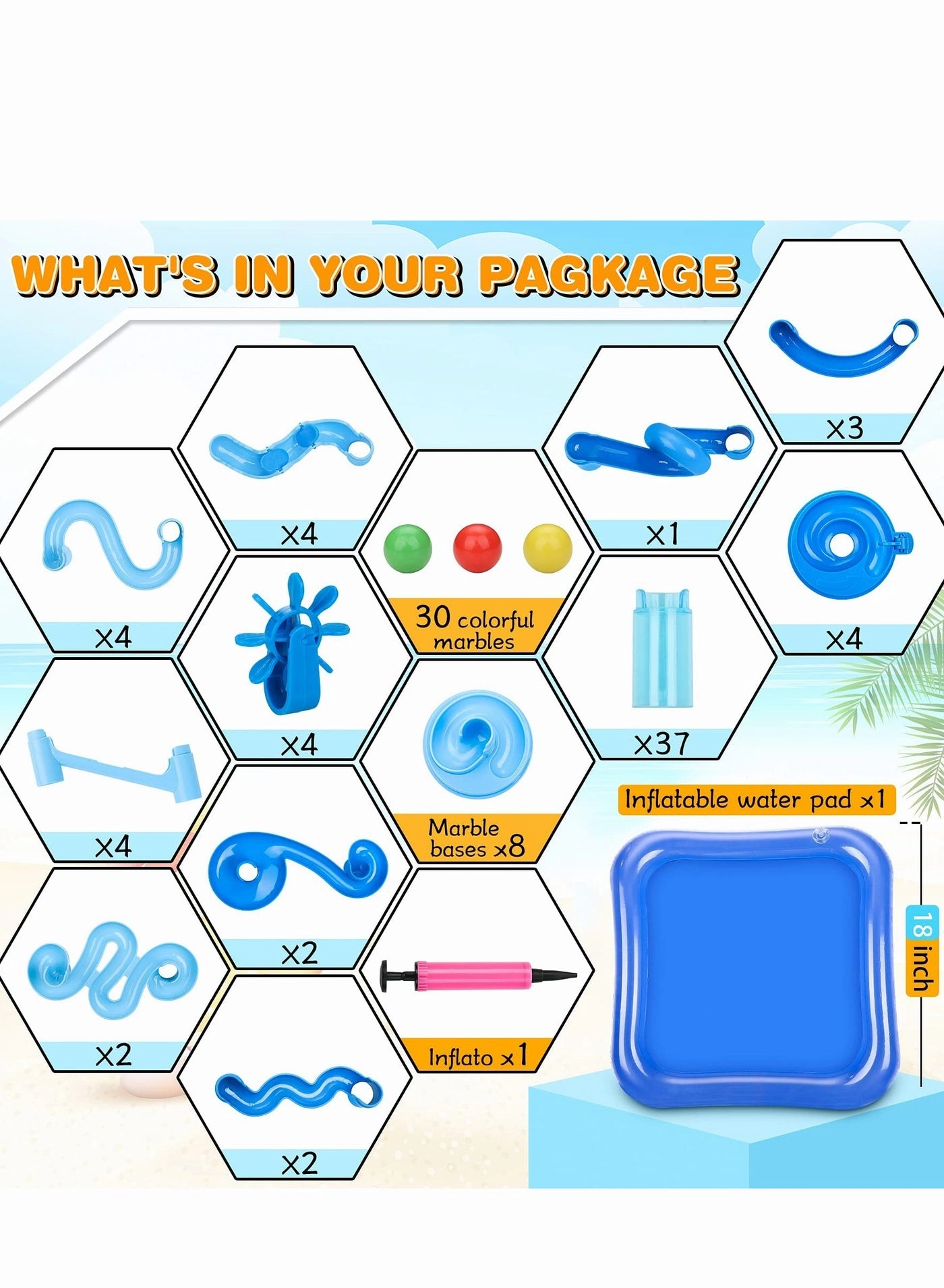 Marble Run Set - 107 pcs