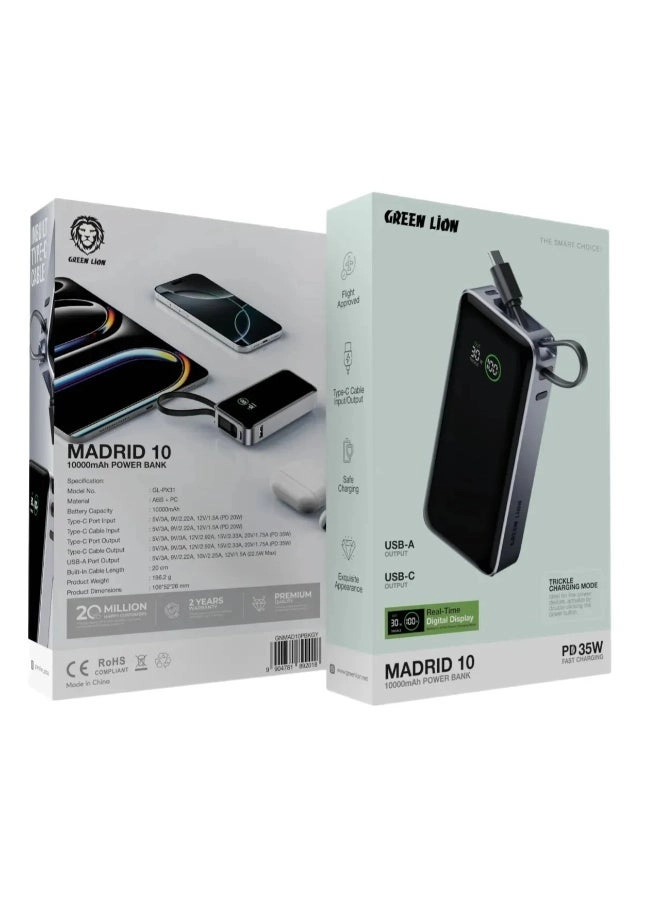 GNRET35W10BK - 10000 mAh 35 Watts