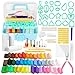 Polymer Clay Earring Kit - 177 PCS 3-Layer Storage Box 44 Colors