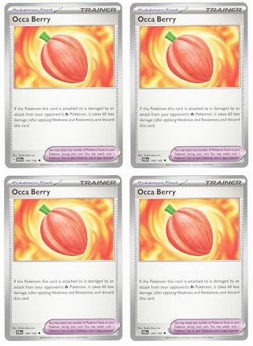Occa Berry 140/142 - Stellar Crown Trainer Card Set - 4pcs