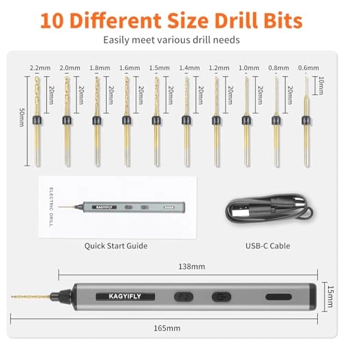 Mini Electric Drill Pen - 520mAh