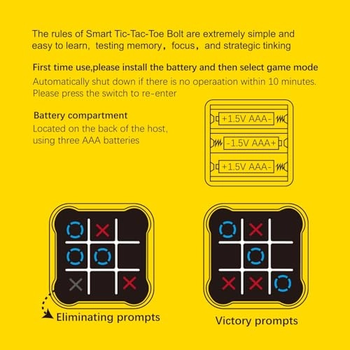 Tic Tac Toe - Handheld Battery-powered Magnetic