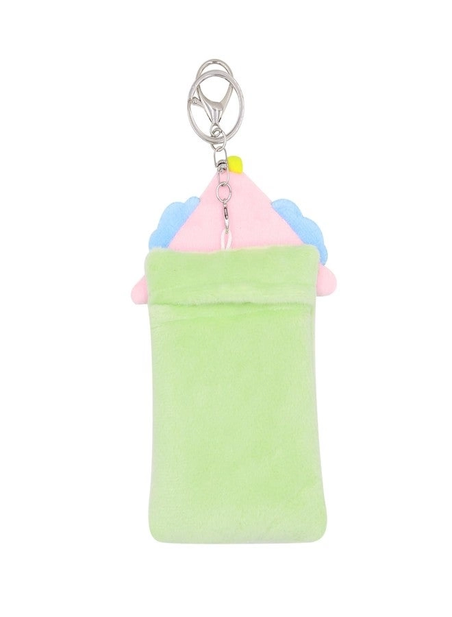 Postcard Sleeve - Plush Keychain ID Bus Card Cover