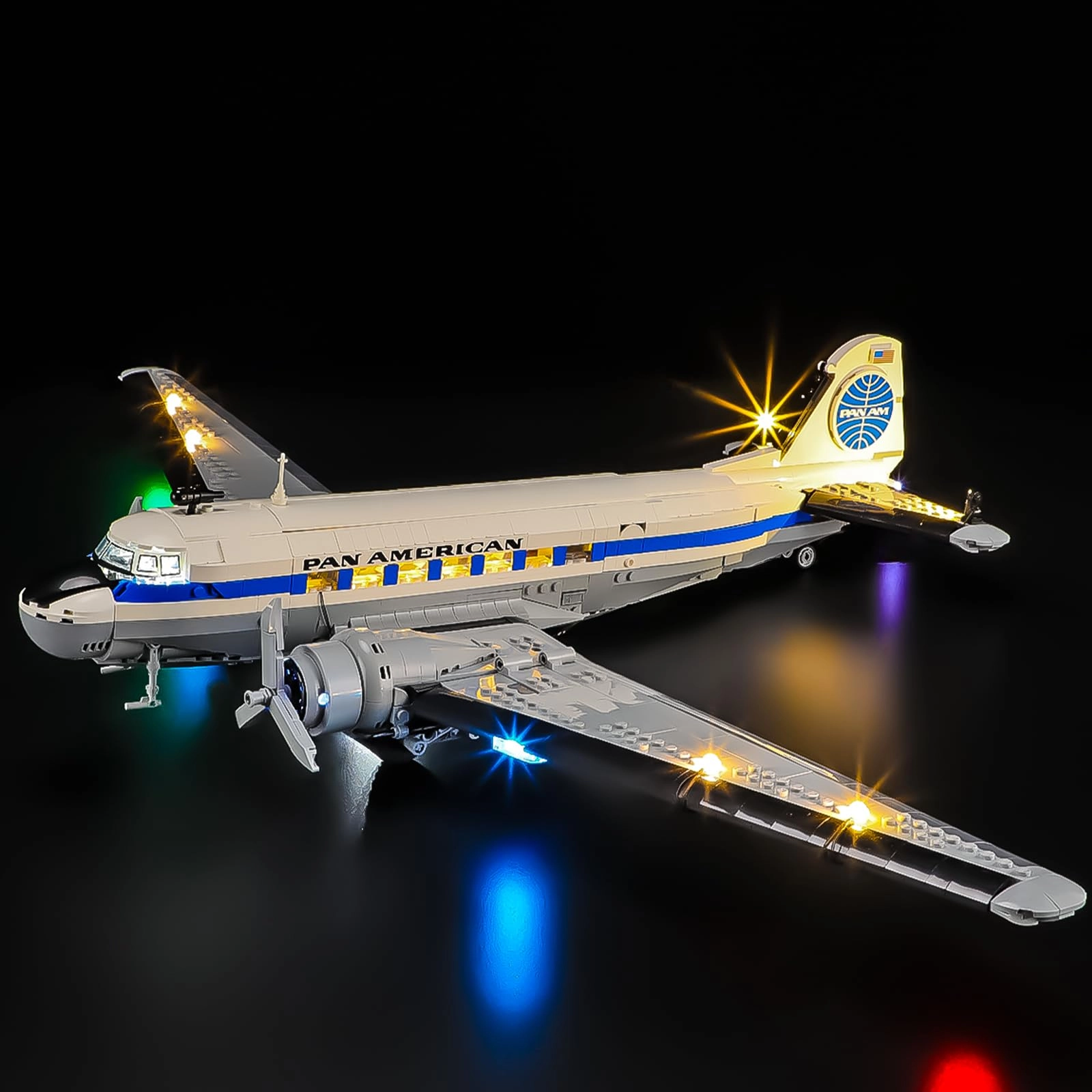 Tusedna LED Light Kit - 11378 Douglas DC-3 PAN AM Airliner