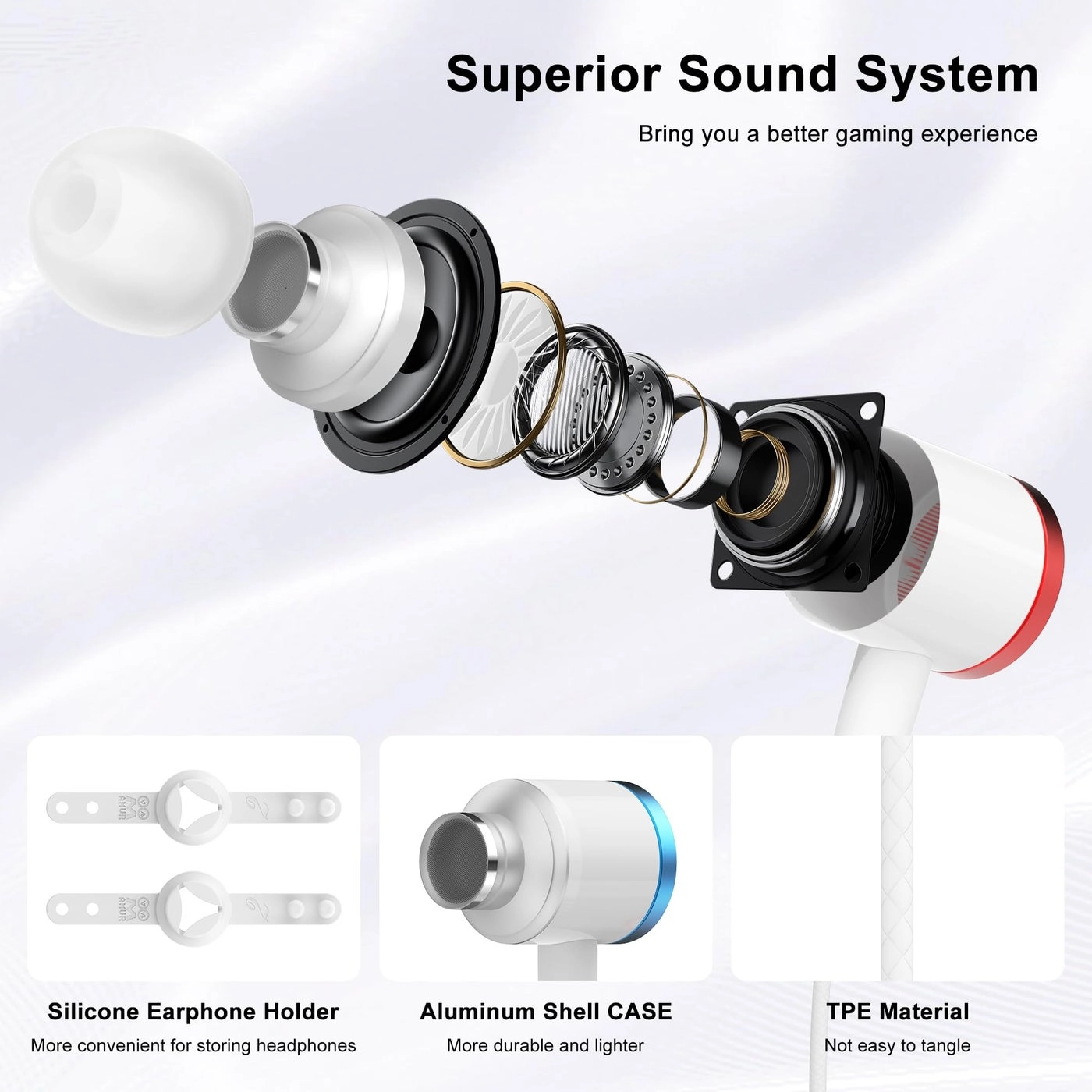 Noise-Isolating in-Ear Headphones Wired Headphone