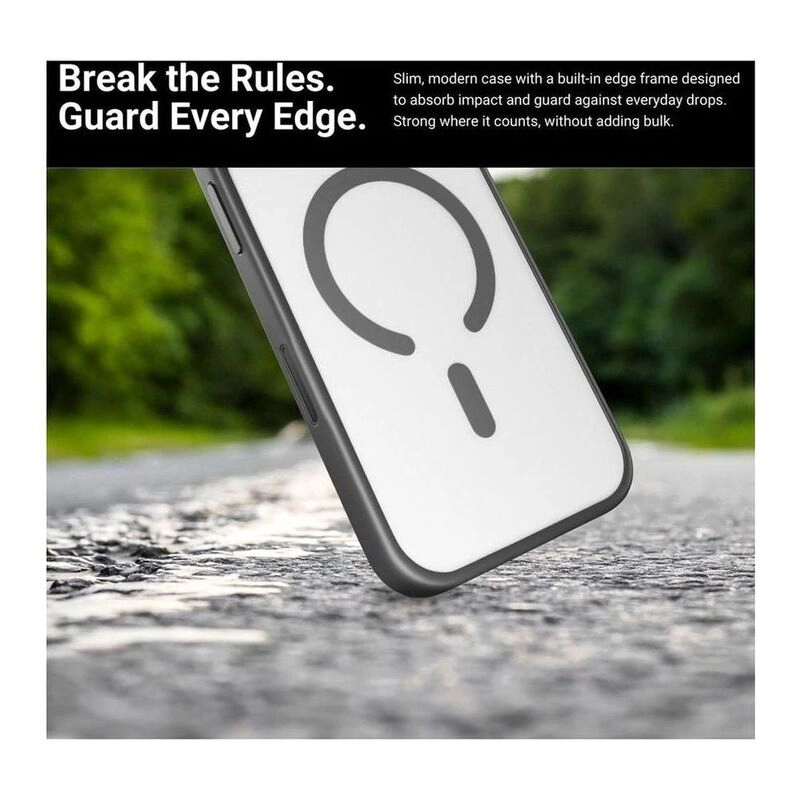 RIFT Impact Frame - Transparent Optical-Grade PC Back Colored TPU Frame with MagSafe for iPhone 17 Pro Max