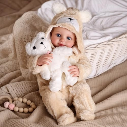 Reborn Baby Doll - 17 Inch Vinyl Cotton Girl Ages 3+