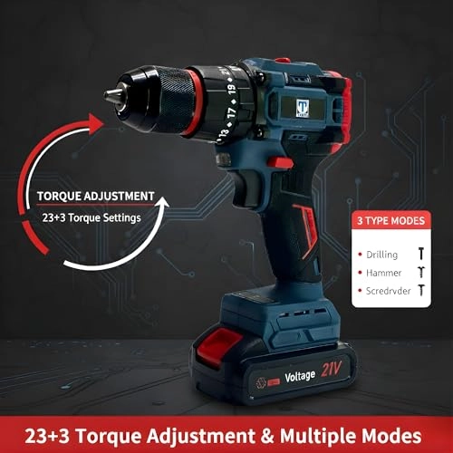 21V Cordless Drill - 2.0Ah
