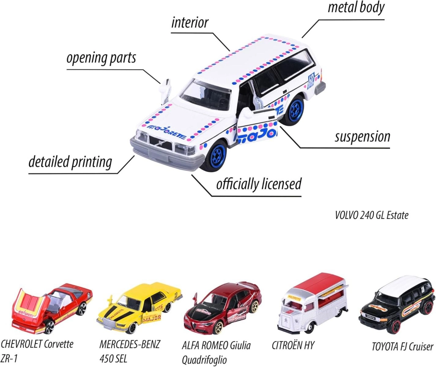 Anniversary Edition Premium Model Cars - 6pcs