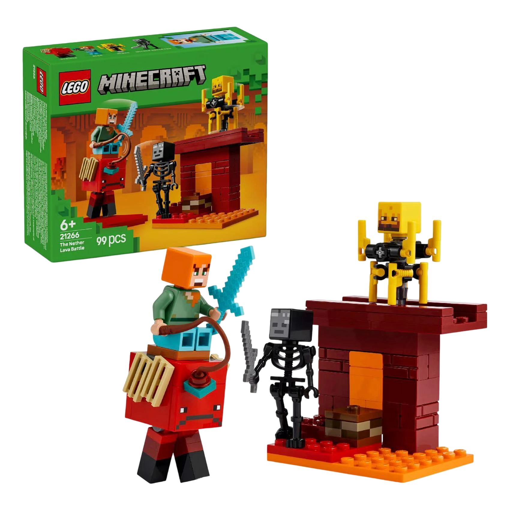 COLOR LAND CHILDRENS TOYS CENTER LLC Minecraft The Nether Lava Battle (21266)