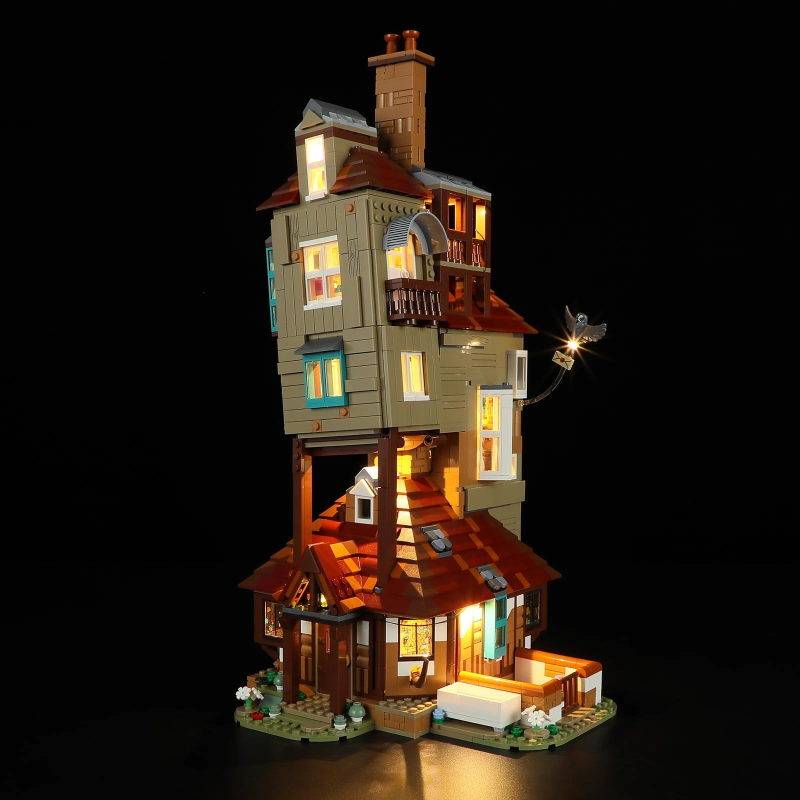 YEABRICKS LED Light for LEGO Harry Potter The Burrow 76437 - Plastic Harry Potter
