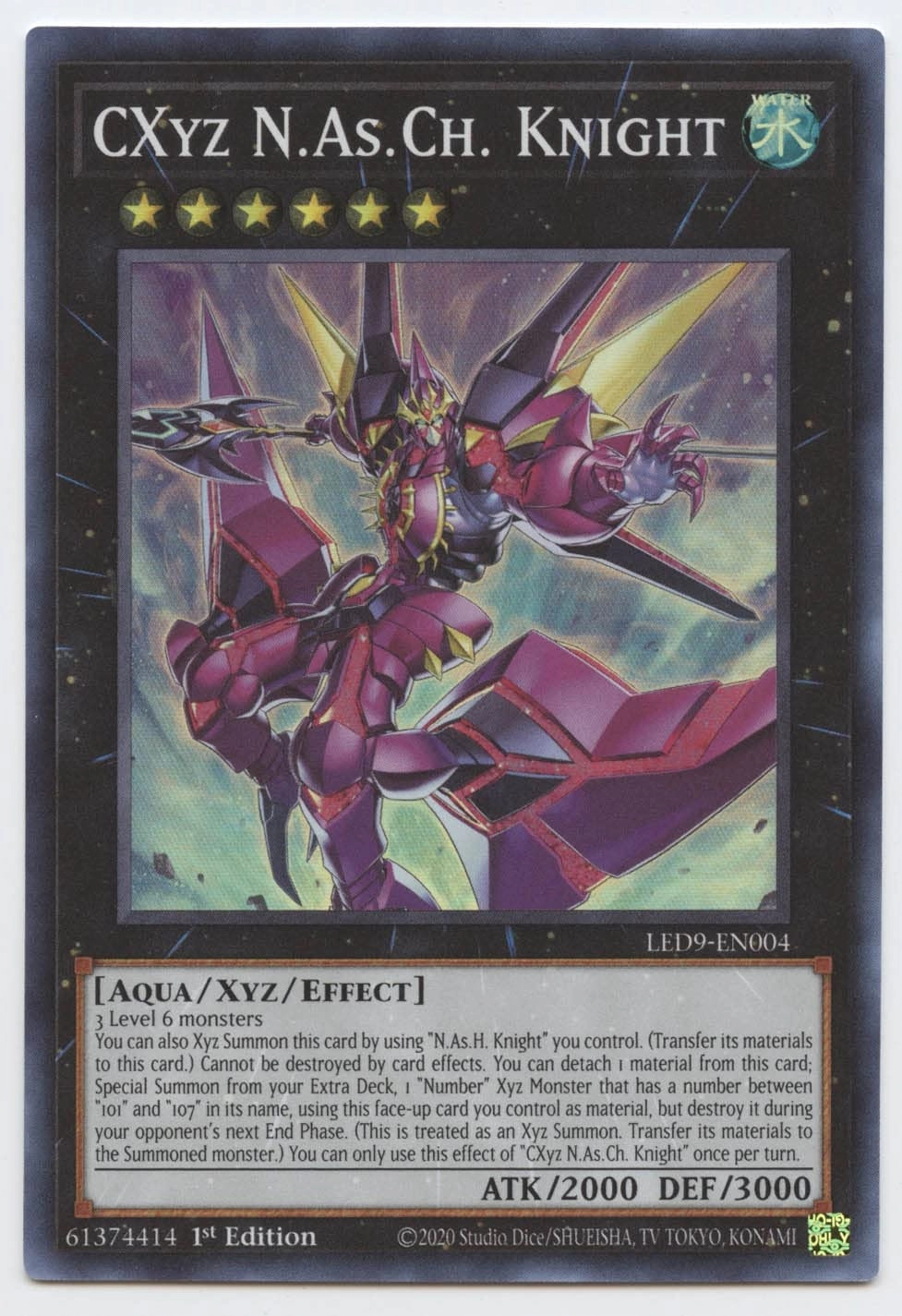 Yu-Gi-Oh! CXyz N.As.Ch. Knight LED9-EN004