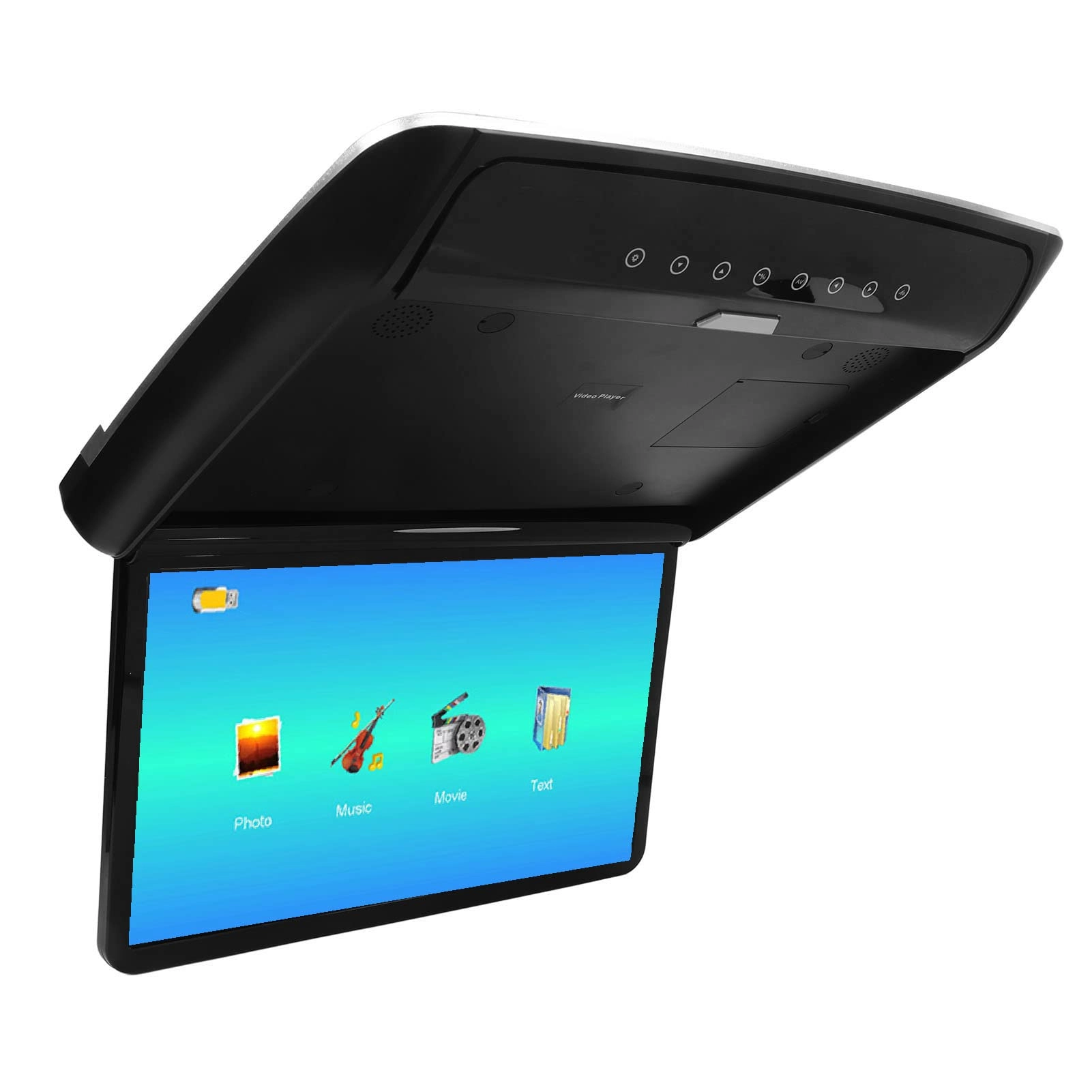 Yitre Flip Down Multimedia Player - 15.6 Inches