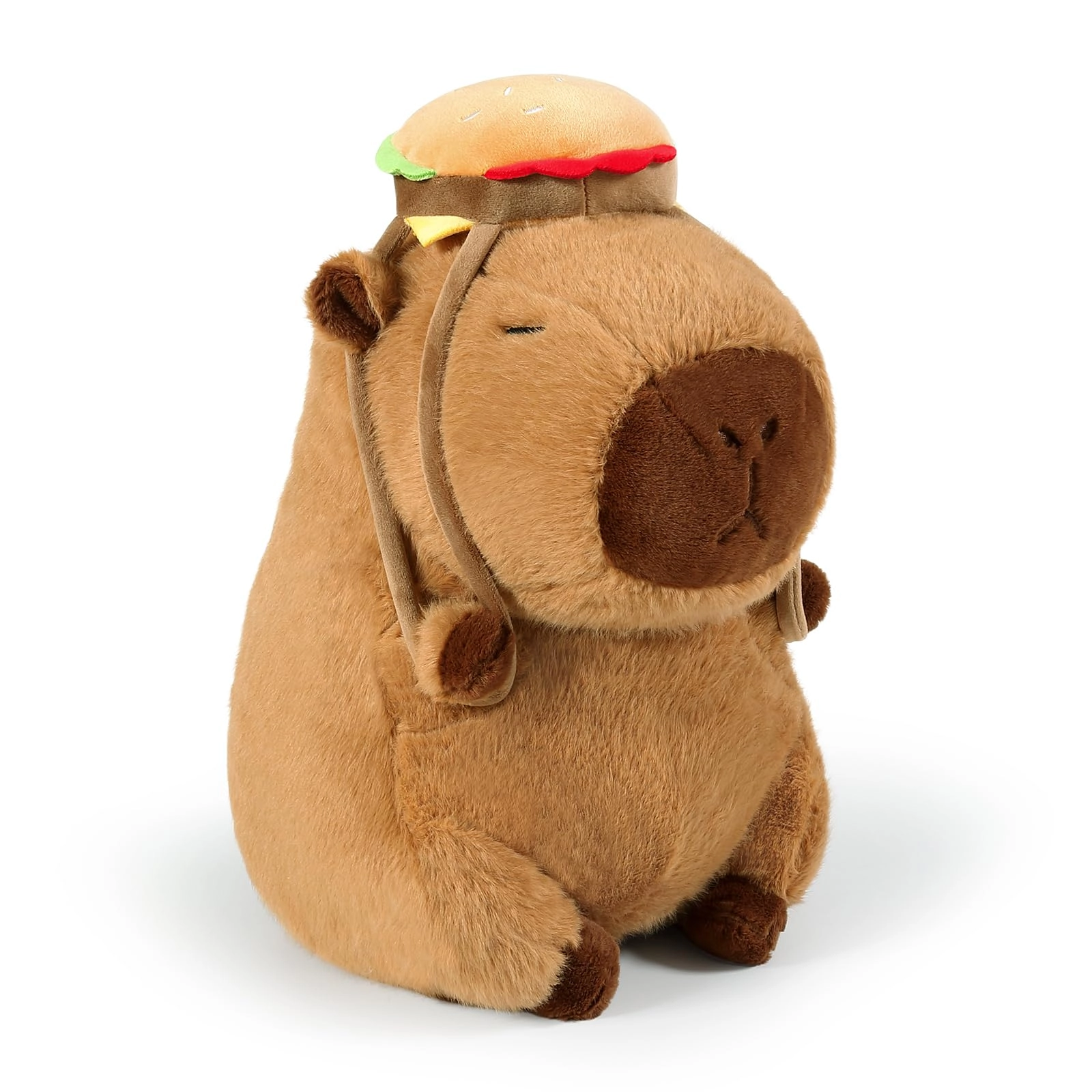 Capybara Plush - 9 inch Strawberry Hat