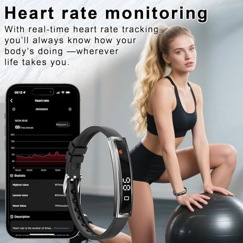Health Tracker Bracelet - Waterproof Heart Rate Sleep Monitoring