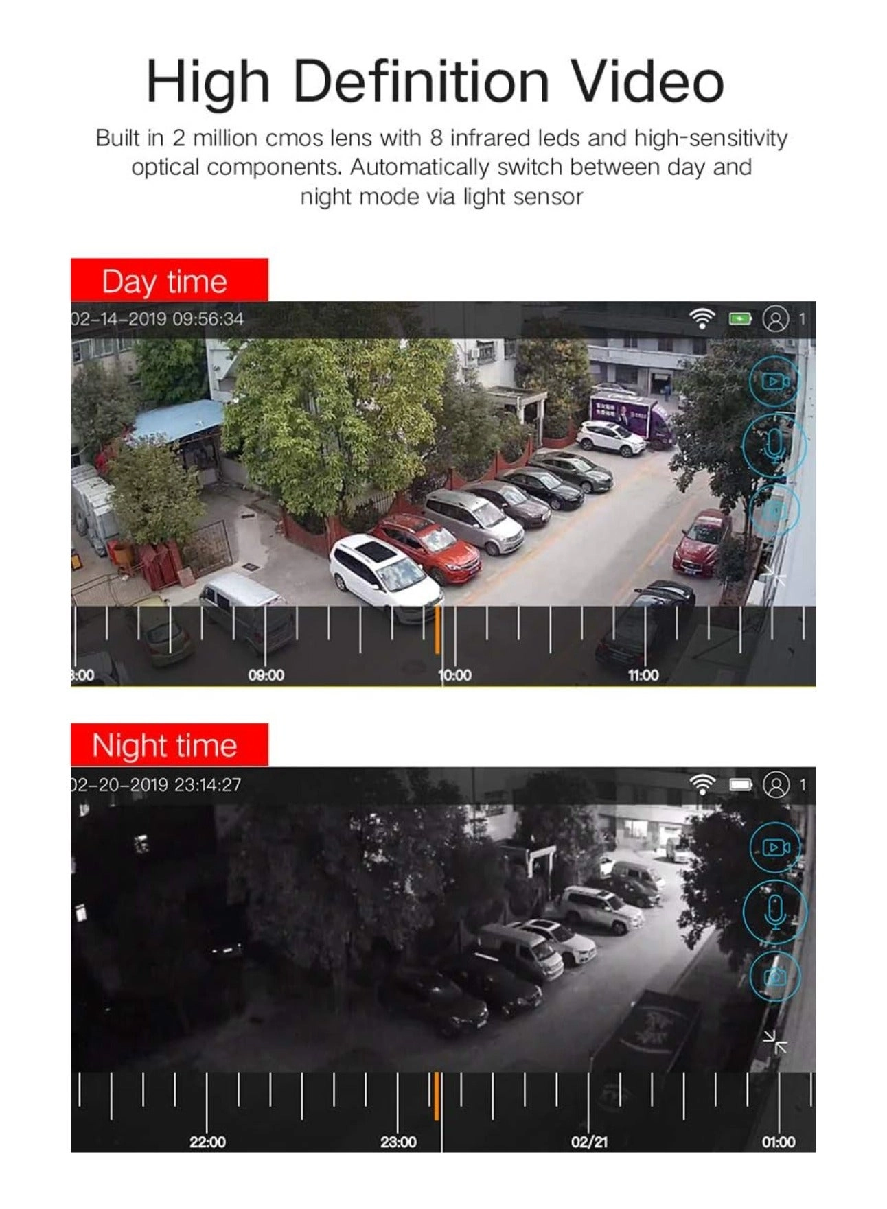 Outdoor Bullet Security Camera 1080P