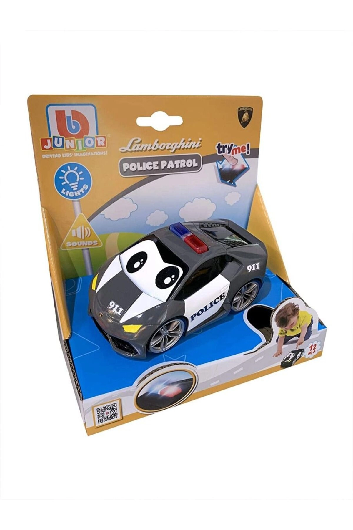 COLOR LAND CHILDRENS TOYS CENTER LLC Lamborghini Police Patrol - 1 Piece