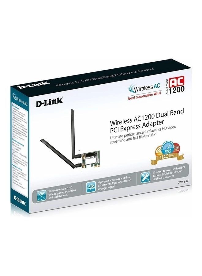 AC1300 - Dual-Band (2.4 GHz, 5 GHz) PCIe Wireless
