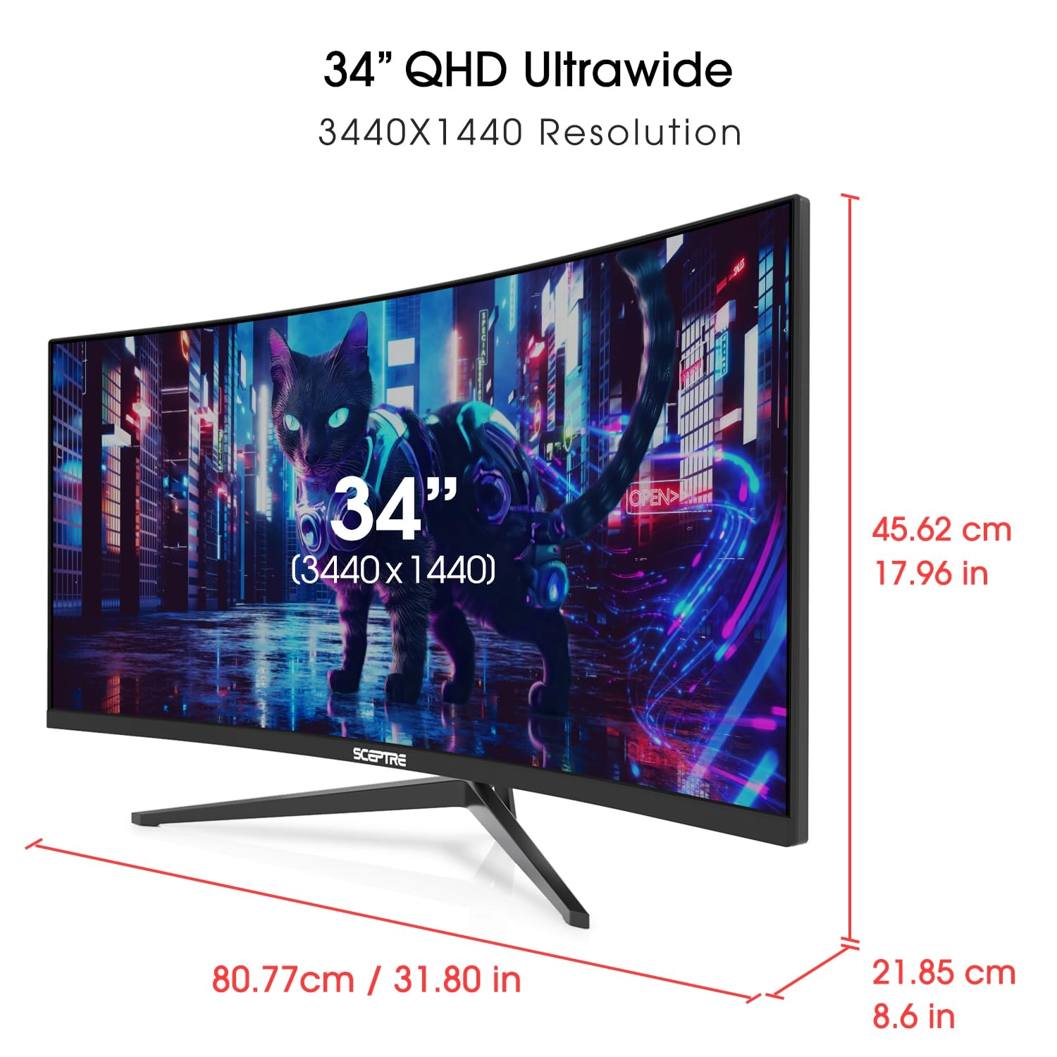 C345B-QUT168 - 34 Inches 3440 x 1440