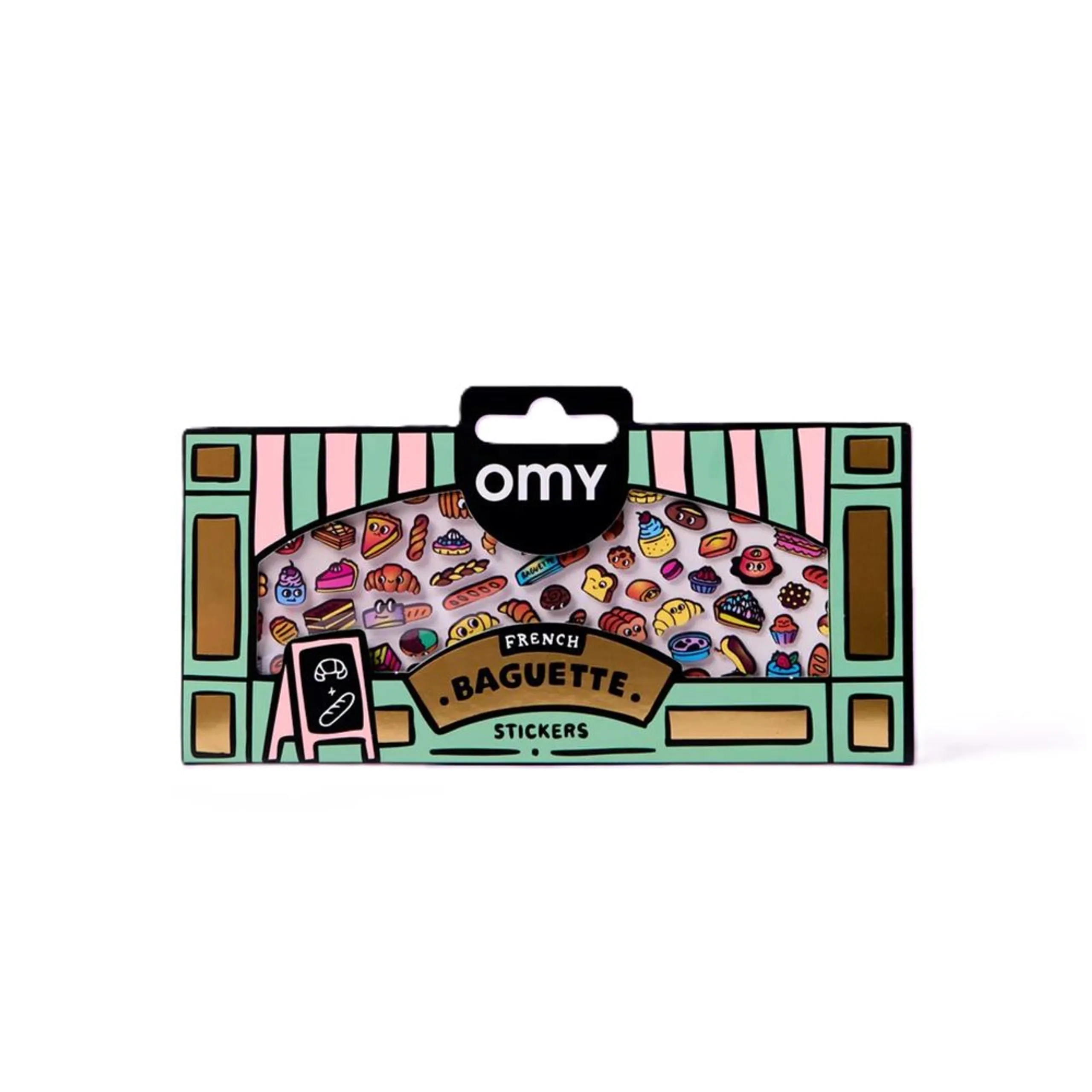 OMY French Bakery Sticker Book 6 pcs