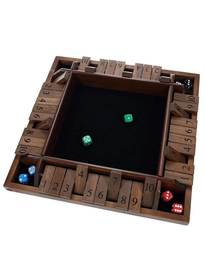 WE Games Shut The Box: Classic - 4 Player Dice Game