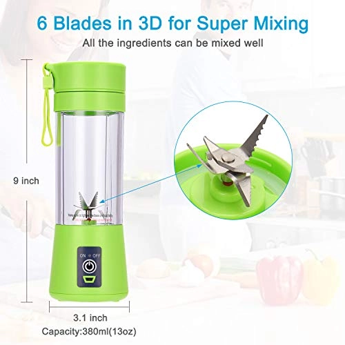 0721412003884 - Portable USB Rechargeable 6-Blade
