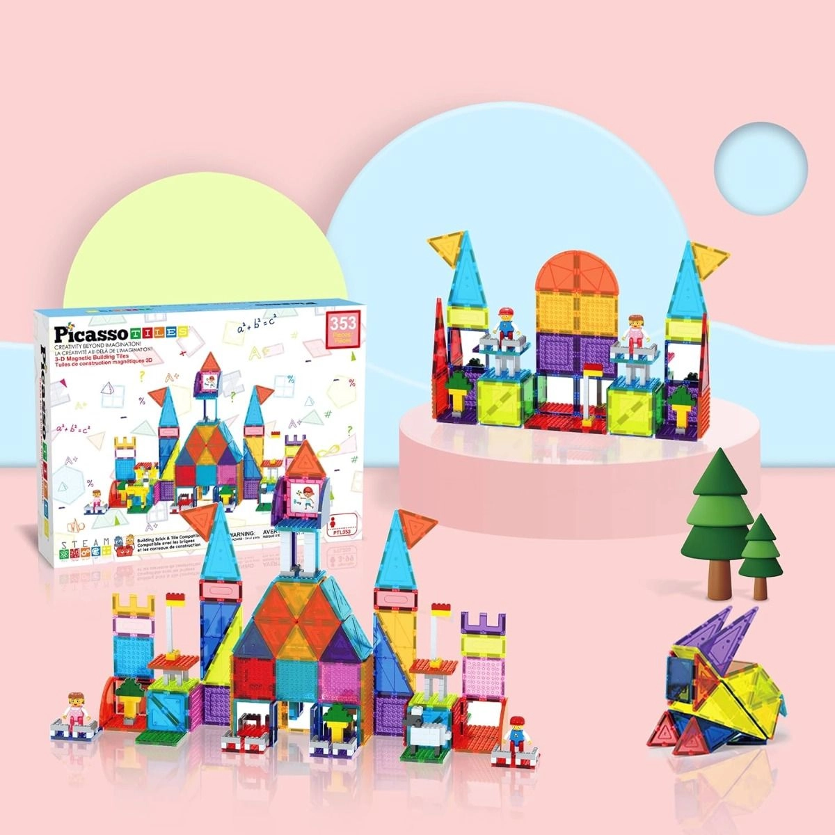 Magnetic Tiles - 353 pcs