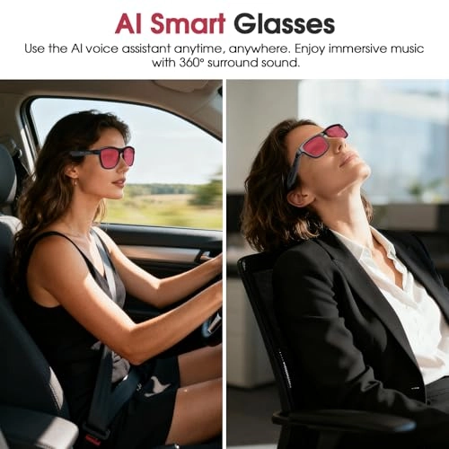 QT-35 - Bluetooth 5.4 140 Languages Black Frame Grey Lens