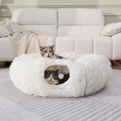 cat tunnel bed - 91.4L x 29.2W x 29.2H centimeters Plush Iron