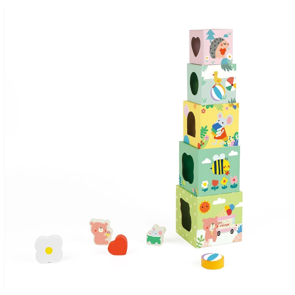 Forest Stacking Cubes - Suitable for 18 months and above