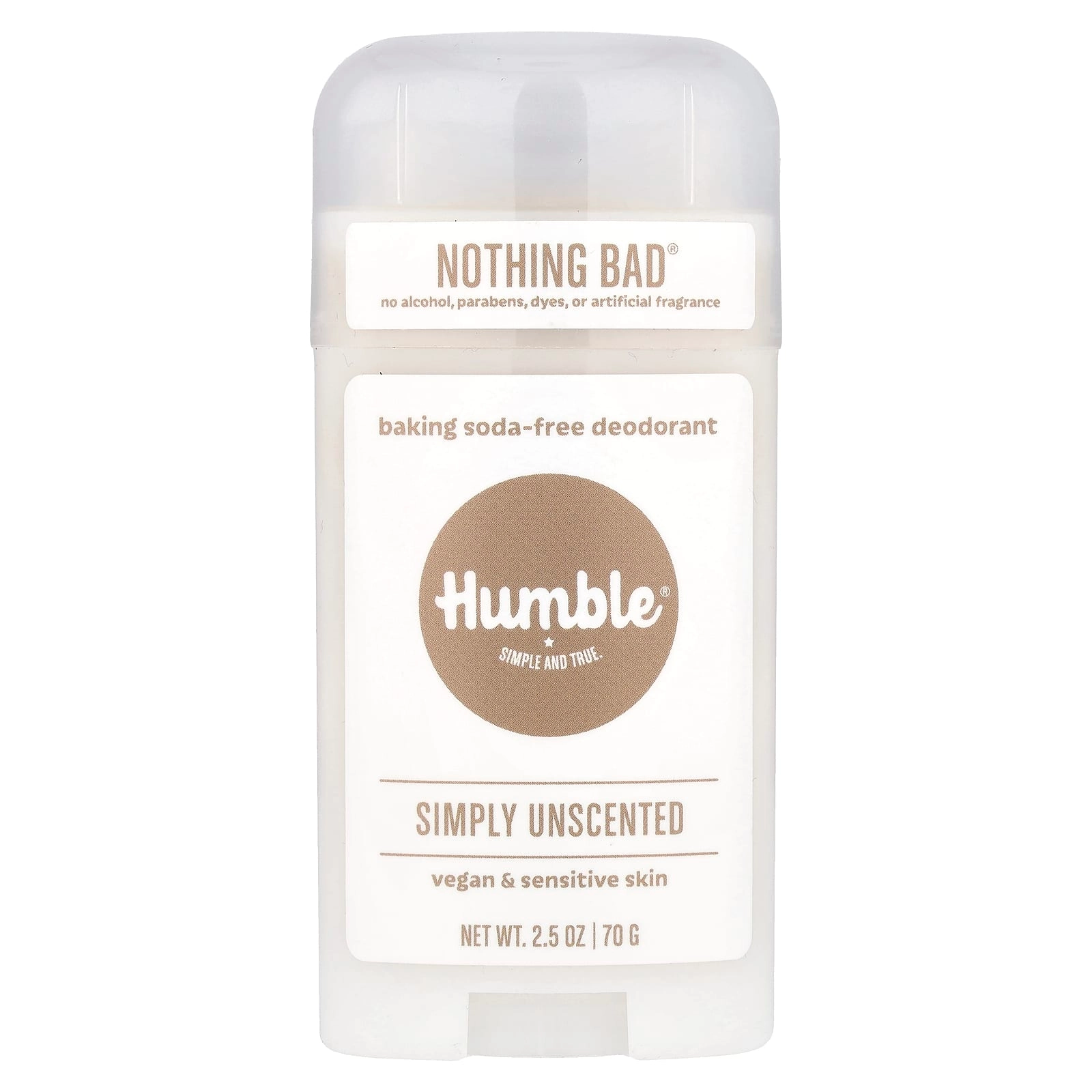 Humble Brands Aluminum-Free Deodorant - Simply Unscented 2.5 oz (70 g)