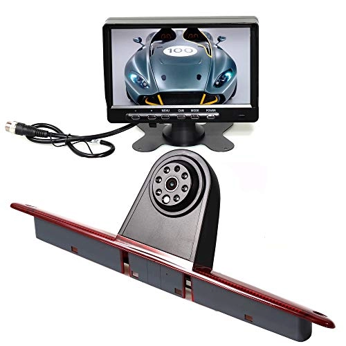 3rd Brake Light Reversing Parking Backup Camera Kit - Night vision + 7' TFT LCD Monitor