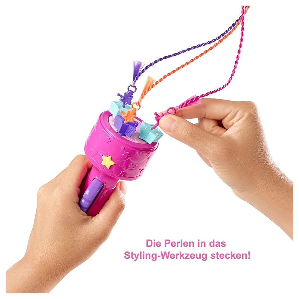 Barbie Dreamtopia Fantasy Braid Twist N Style Rainbow Hair Doll Playset - Twisting Tool Styling Accessories Ages 3+