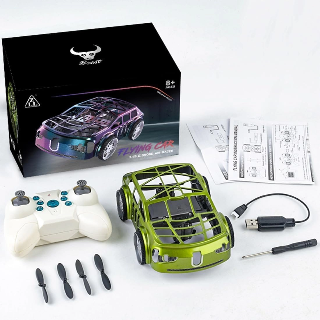 Toyikart Flying Car - 2.4GHz 2-in-1 Air & Ground